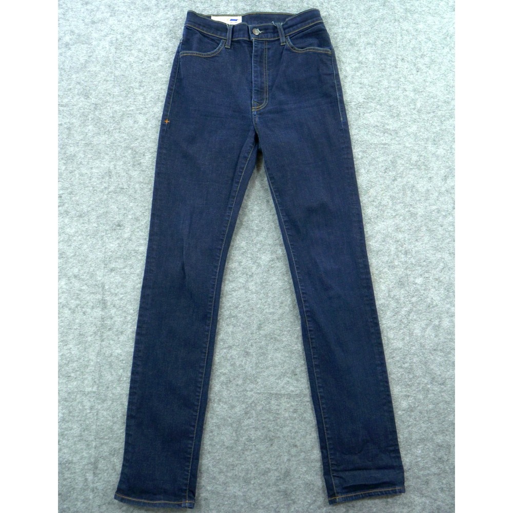 Imogene Willie Jeans Womens 26 Blue Elizabeth High Waist Slim Straight Denim Zip